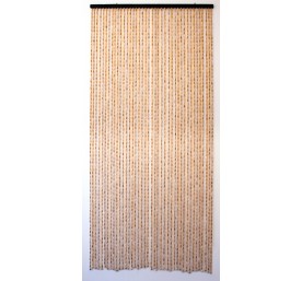 Rideau de porte 90*200 bambou perles de bois